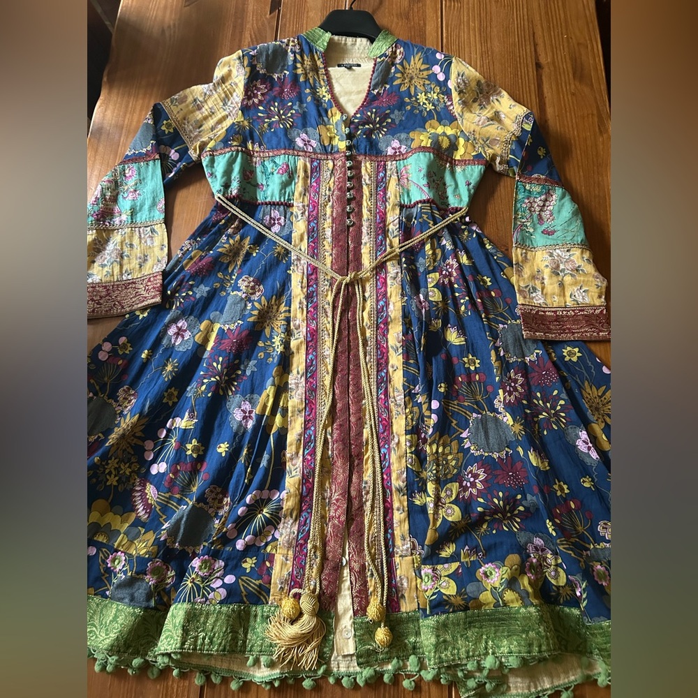VINTAGE J PETERMAN BATIK DRESS , COTTON BATIK DRESS - Picture 4 of 15